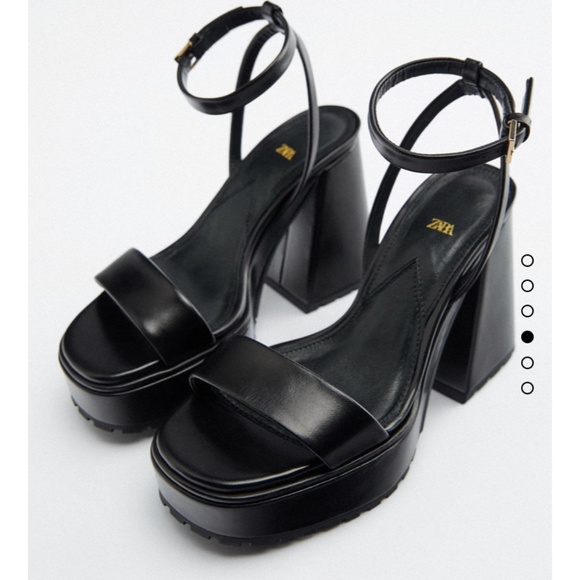 Zara heeled platform sandals
